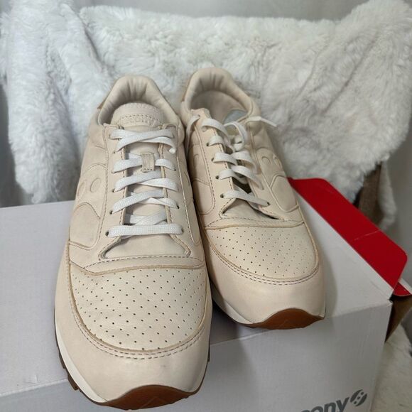 NEW Saucony Originals Jazz 81 cream suede leather sneakers 14 main image 9